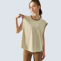 Cream Zoe Active Tee - ALPHALETICS