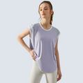 Lilac Zoe Active Tee - ALPHALETICS