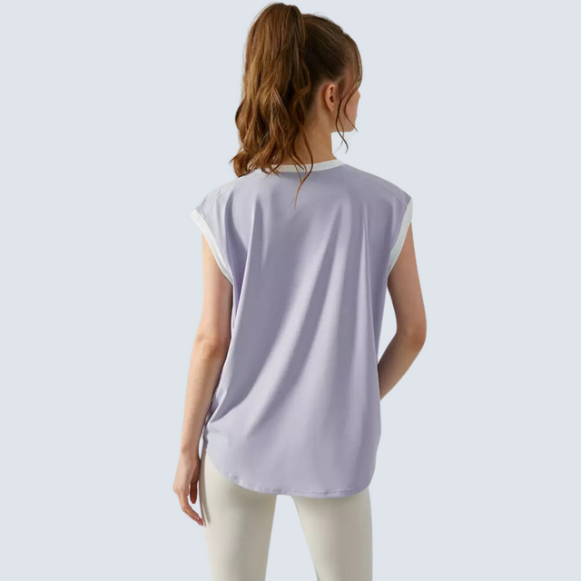 Lilac Zoe Active Tee - ALPHALETICS