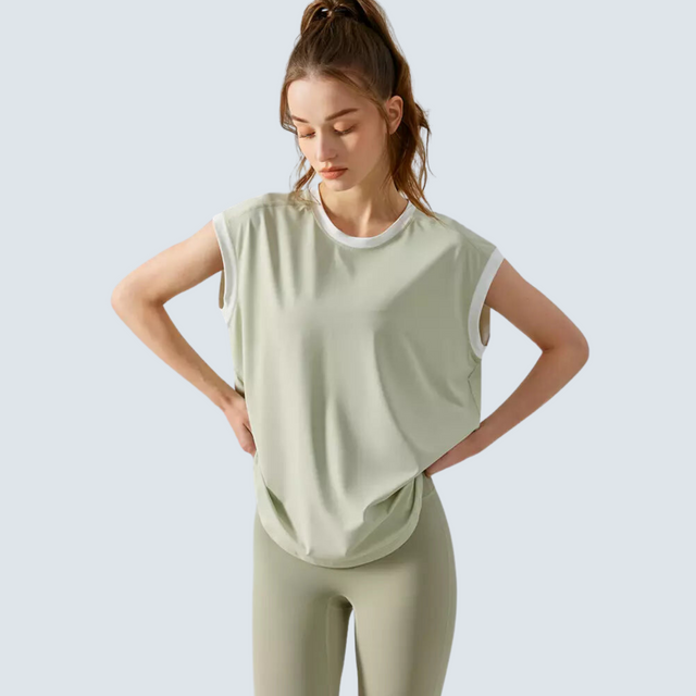 Green Zoe Active Tee - ALPHALETICS