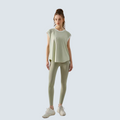 Green Zoe Active Tee - ALPHALETICS